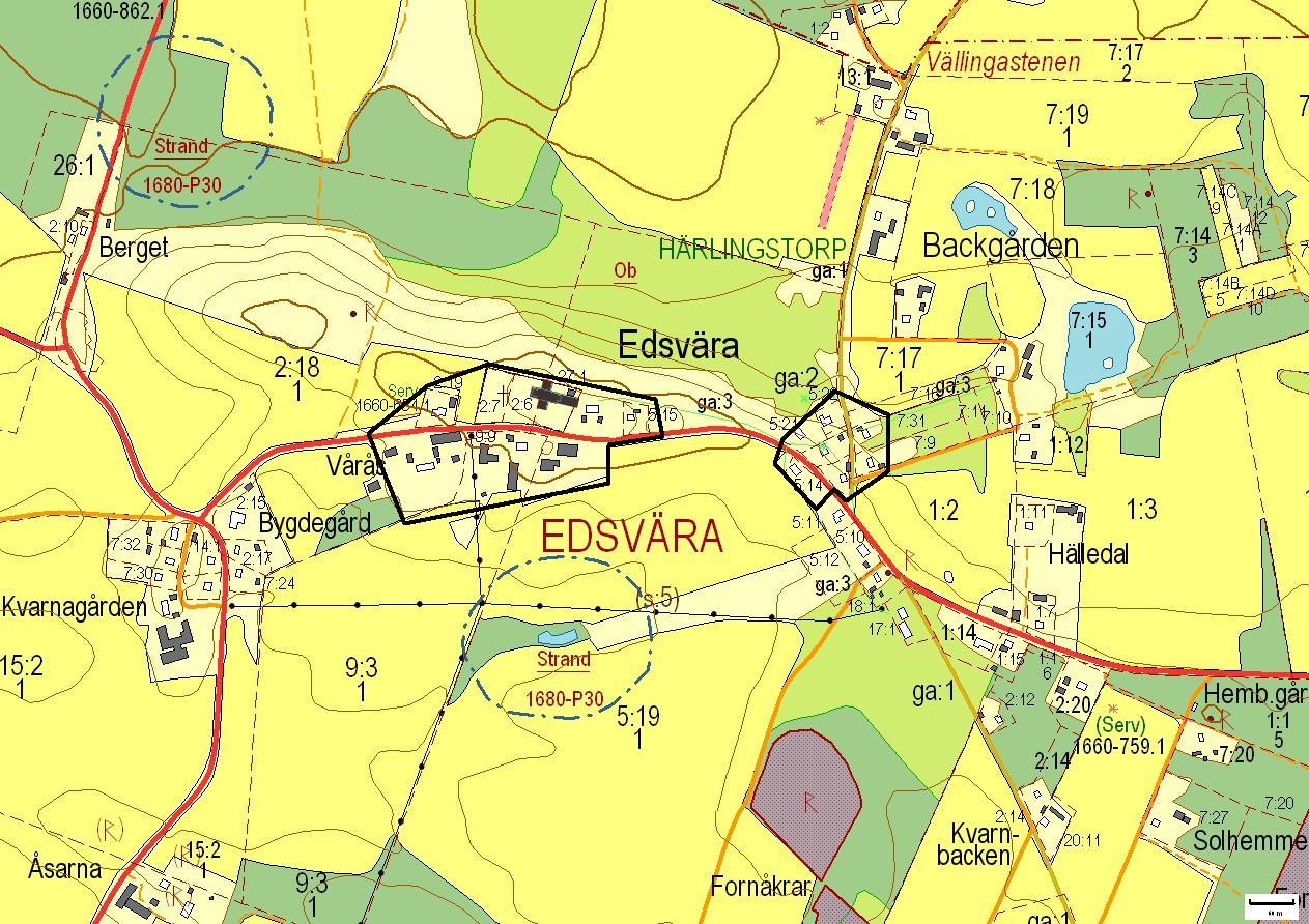 Kartbild över Edsvära.