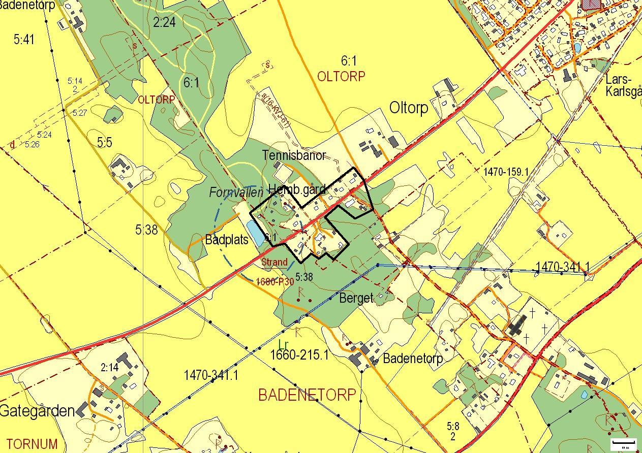 Kartbild över Oltorp.